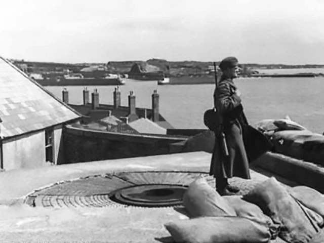 German on guard at Elizabeth Castle